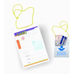 PORTA BADGE TRASPARENTE