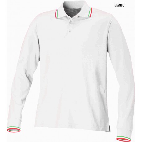 POLO ADULTO UNISEX CON TRICOLORE