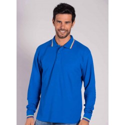 POLO ADULTO UNISEX CON TRICOLORE