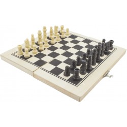 GIOCO DELLA DAMA CON SCATOLA IN LEGNO