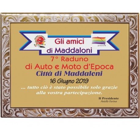 TARGA IN ALLUMINIO