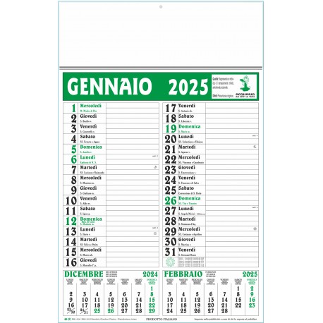 CALENDARIO OLANDESE CLASSICO